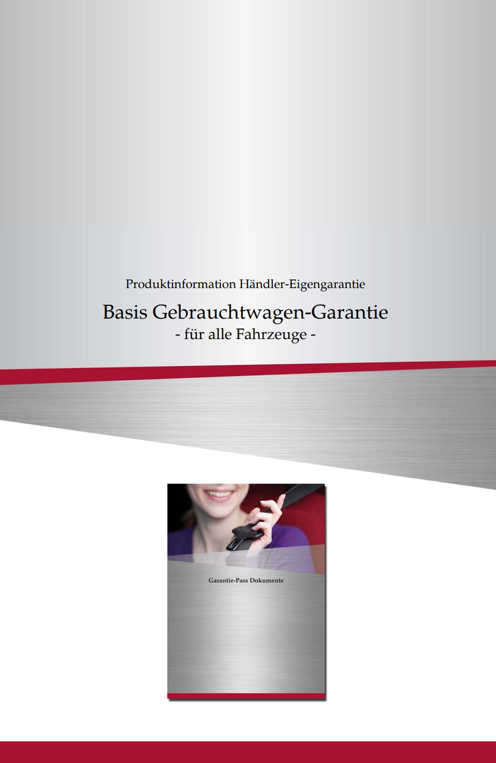 Produktinformationen zur Basis Gebrauchtwagen-Garantie – PDF-Dokument