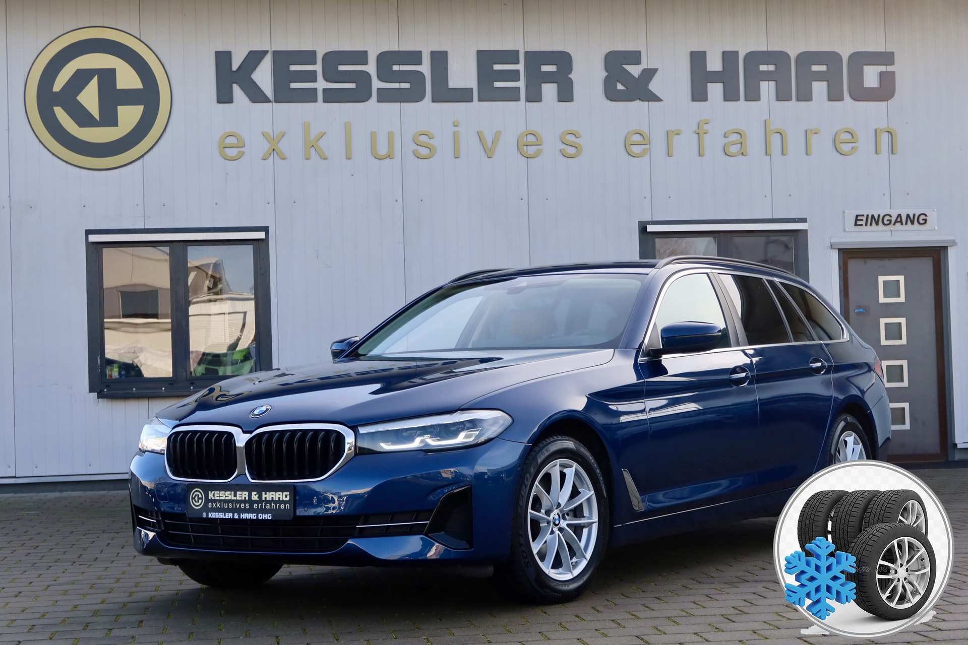 BMW 520d T Aut | HUD | Standhzg | Leder beige | 1.Hd HU neu