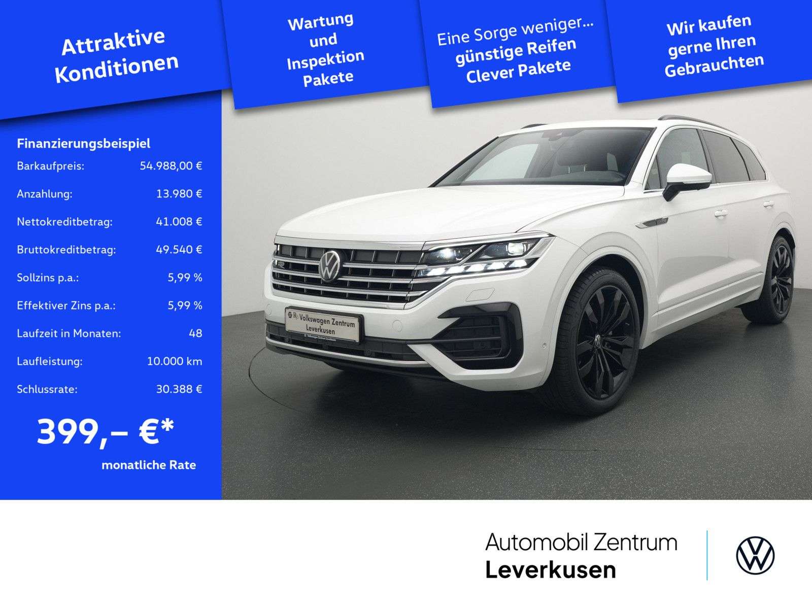 Volkswagen Touareg TDI R-Line 4M PANO MEMORY LEDER AHK ACC