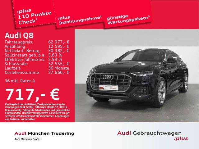 Audi Q8 45 TDI qu. S line AHK Pano Kamera