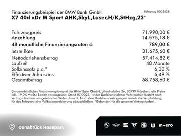 BMW X7 40d xDr M Sport AHK,SkyL,Laser,H/K,StHzg,22" – Bild 2